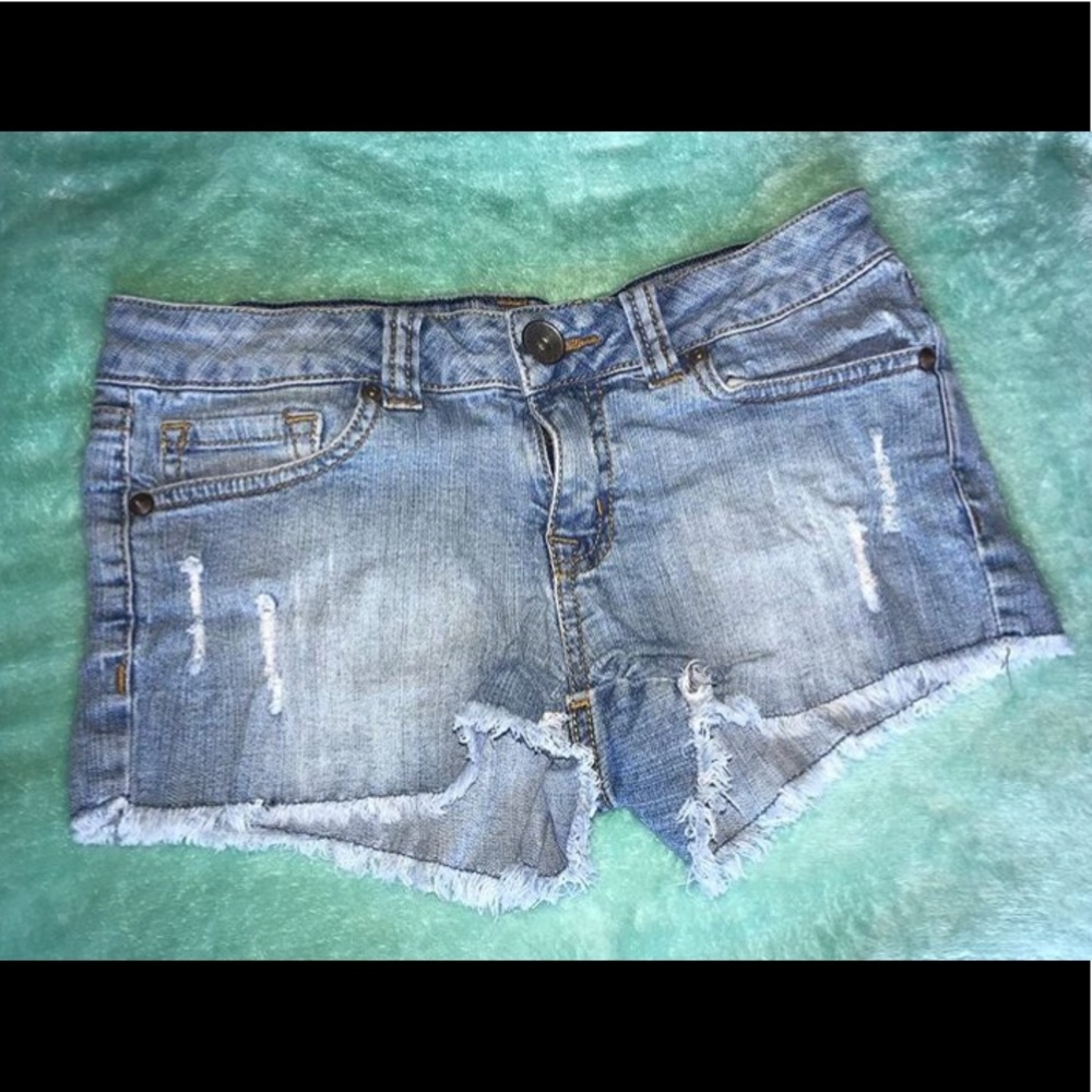 Distressed Jean Shorts